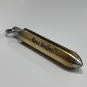 Beer Bullet Novelty Metal Bottle Opener Keychain